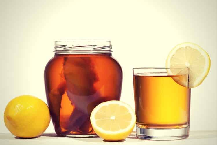 lemon kombucha lemon kombucha