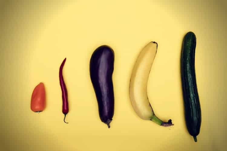 Foods in different sizes Foods in different sizes