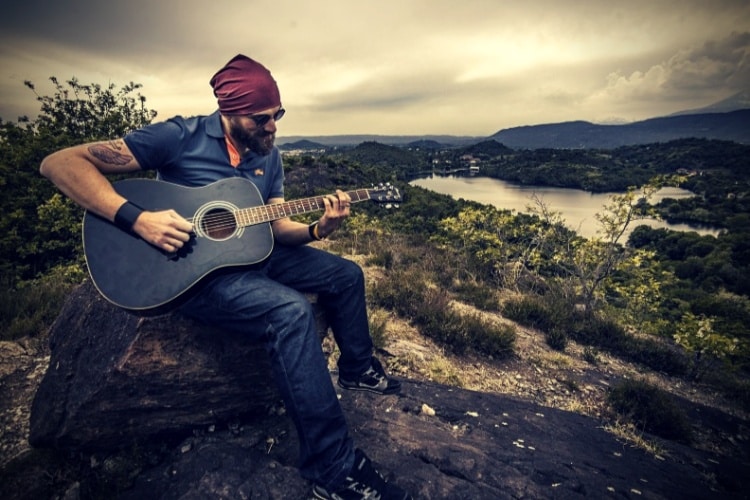 Guitarist Acoustic Guitar Man