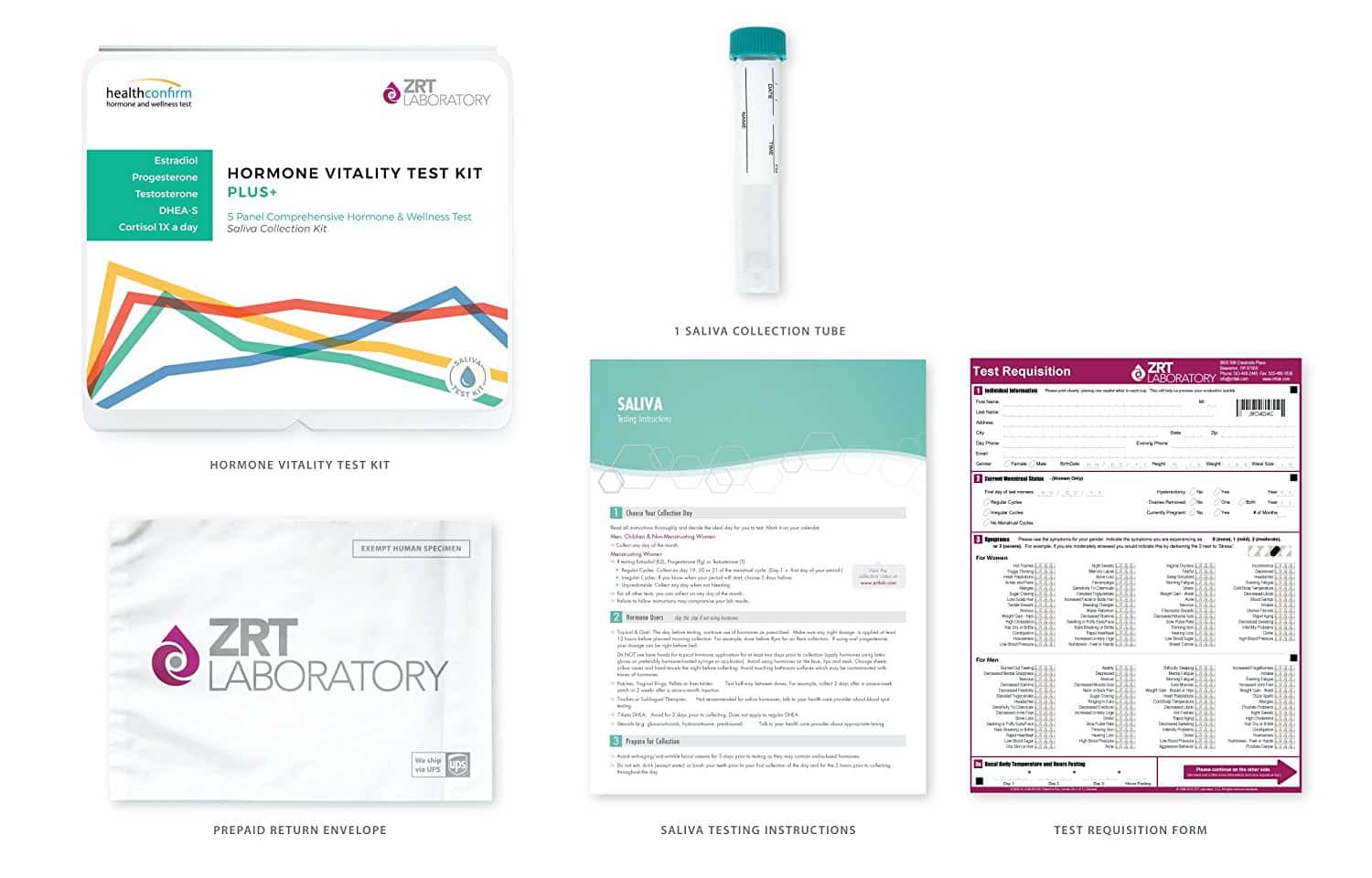 HealthConfirm Hormone Vitality Test Plus, Saliva Collection (5 Hormones Tested) HealthConfirm Hormone Vitality Test Plus, Saliva Collection (5 Hormones Tested)