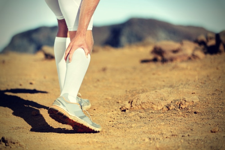 Running Cramps in leg calves sprain calf on runner