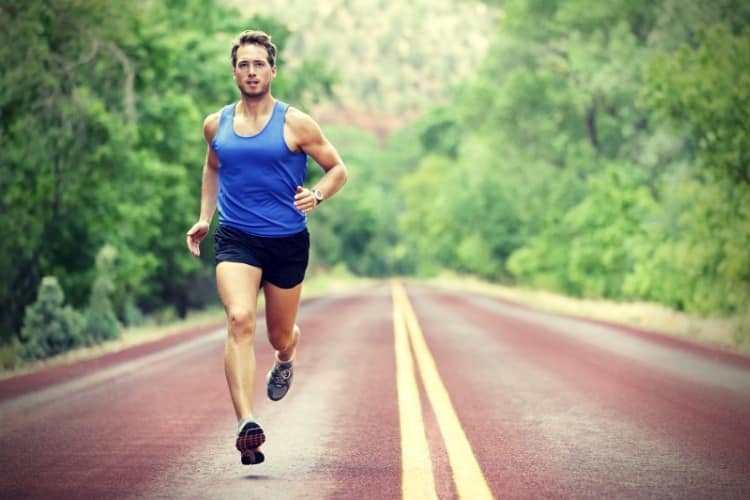 Running athlete man