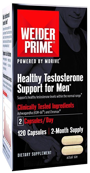 Weider Prime Healthy Testosterone Support for Men with Cordyceps Weider Prime Healthy Testosterone Support for Men with Cordyceps